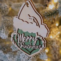 Grinch Themed Ornament | Merry grinchmas