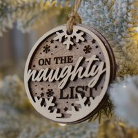 Naughty list Ornament