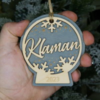 Personalized Name Snowglobe Ornament