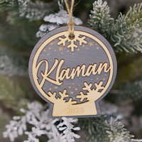 Personalized Name Snowglobe Ornament