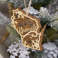 Wisconsin Wordart Ornament - Klevenville