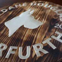 Round Name Sign | Engraved | burned