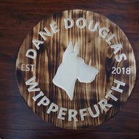 Round Name Sign | Engraved | burned