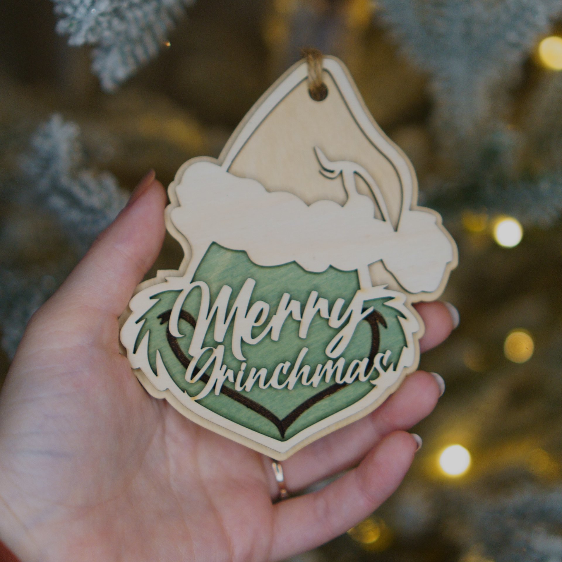 Grinch Themed Ornament | Merry grinchmas