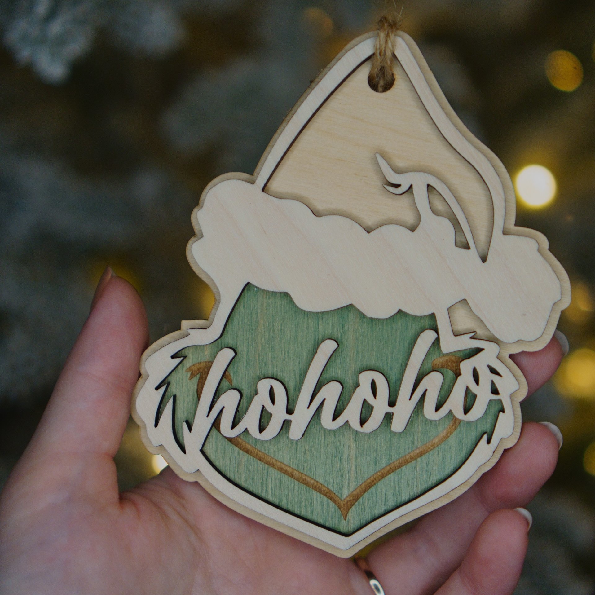 Grinch Themed Ornament | HoHoHo