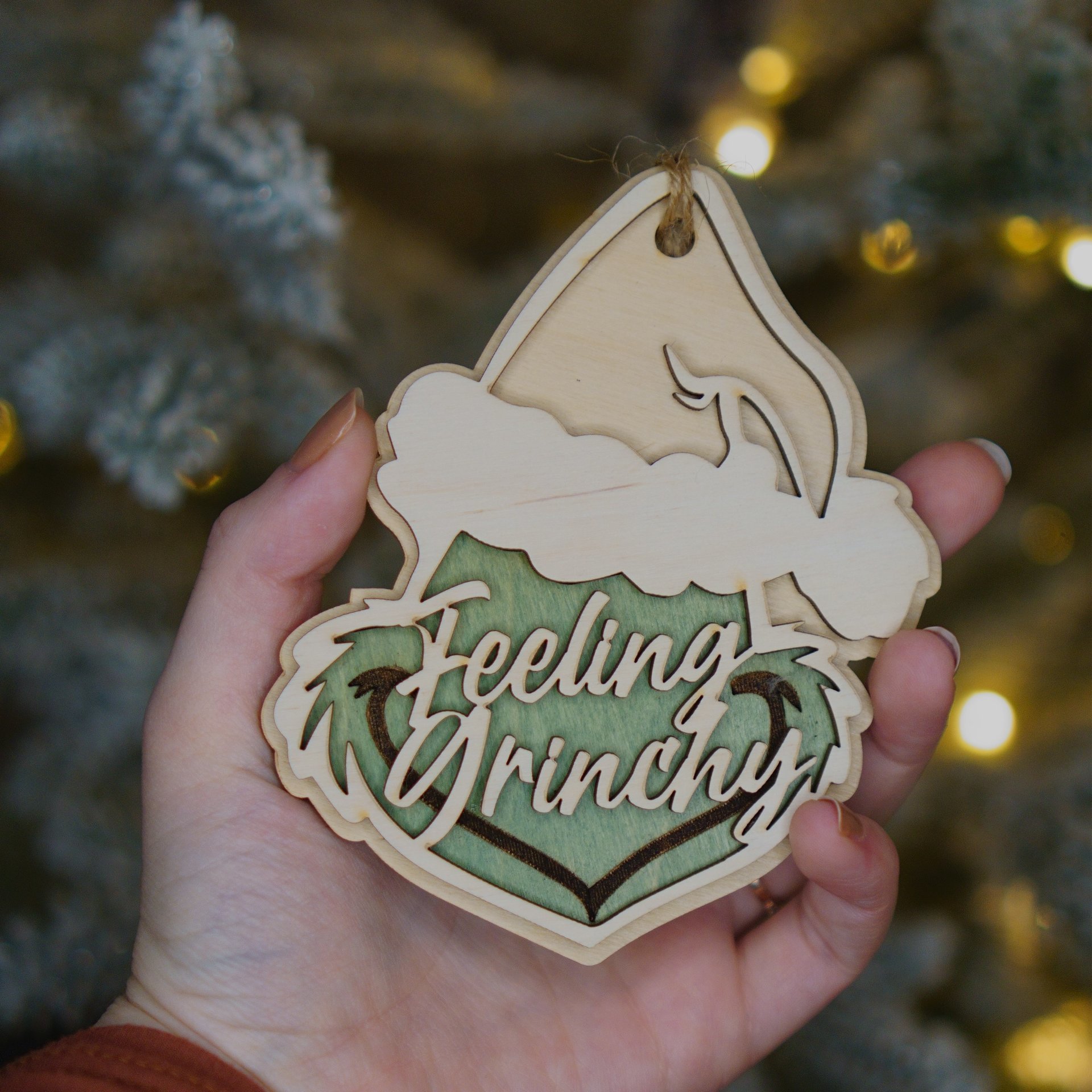 Grinch Themed Ornament | Feeling Grinchy