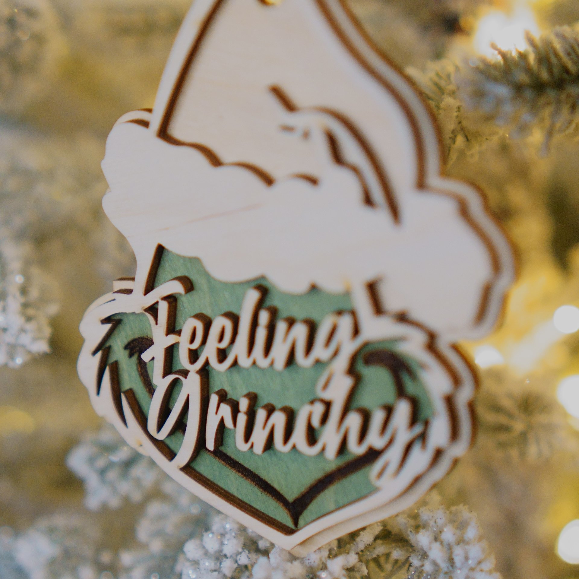 Grinch Themed Ornament | Feeling Grinchy