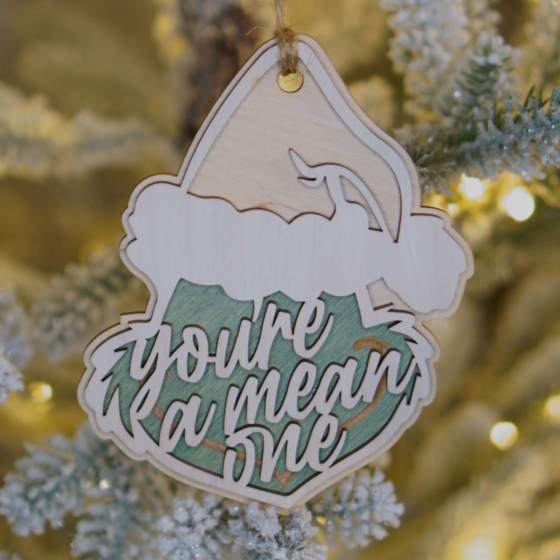 Grinch Themed Ornament | You're a mean one