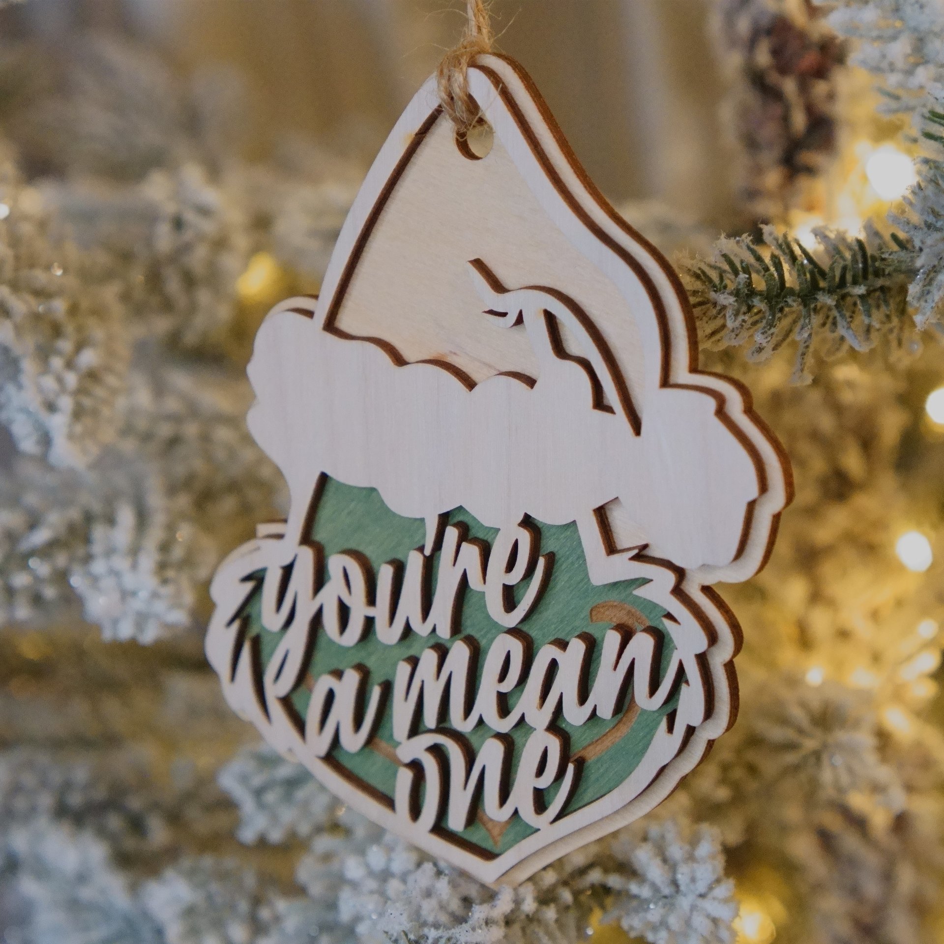 Grinch Themed Ornament | You're a mean one