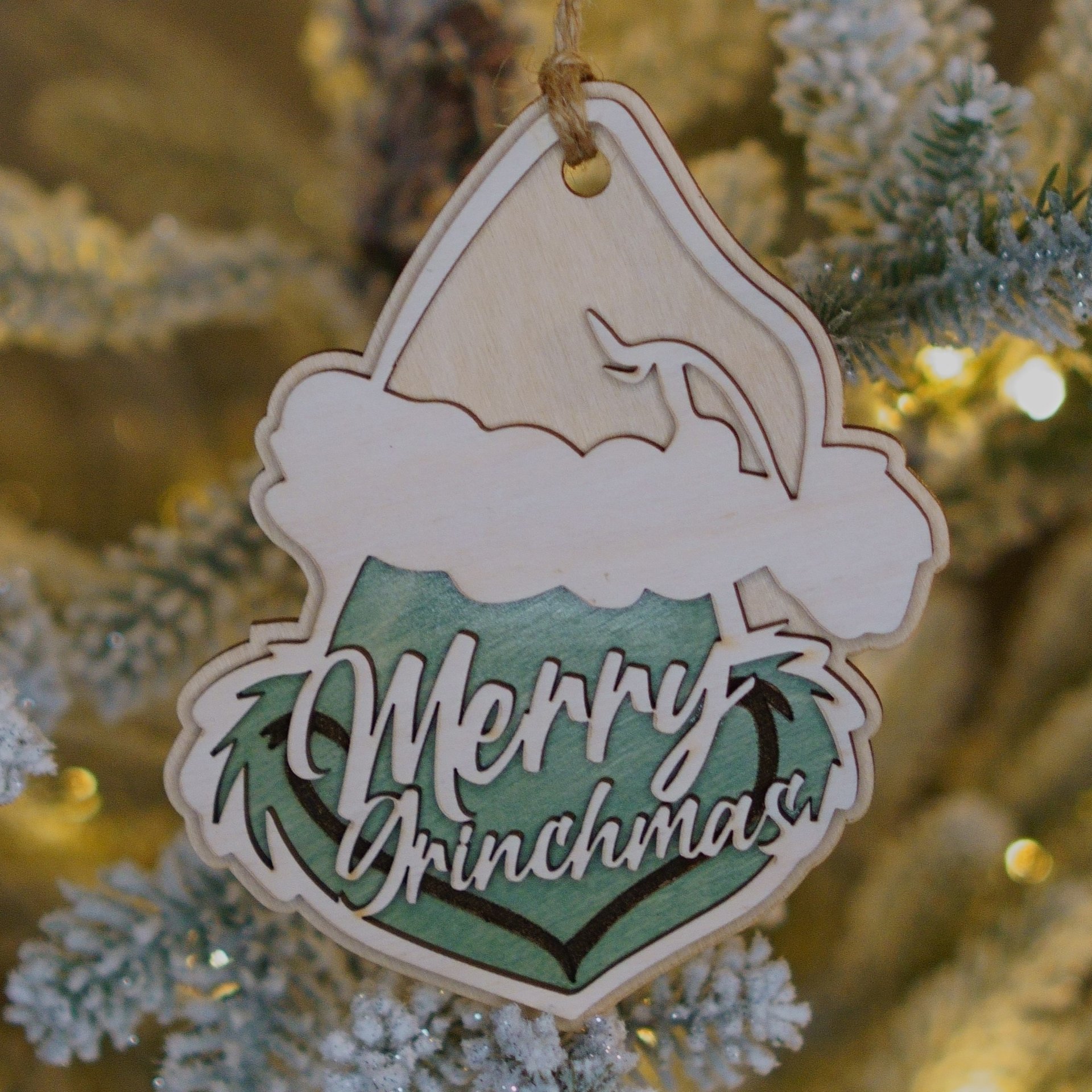 Grinch Themed Ornament | Merry grinchmas