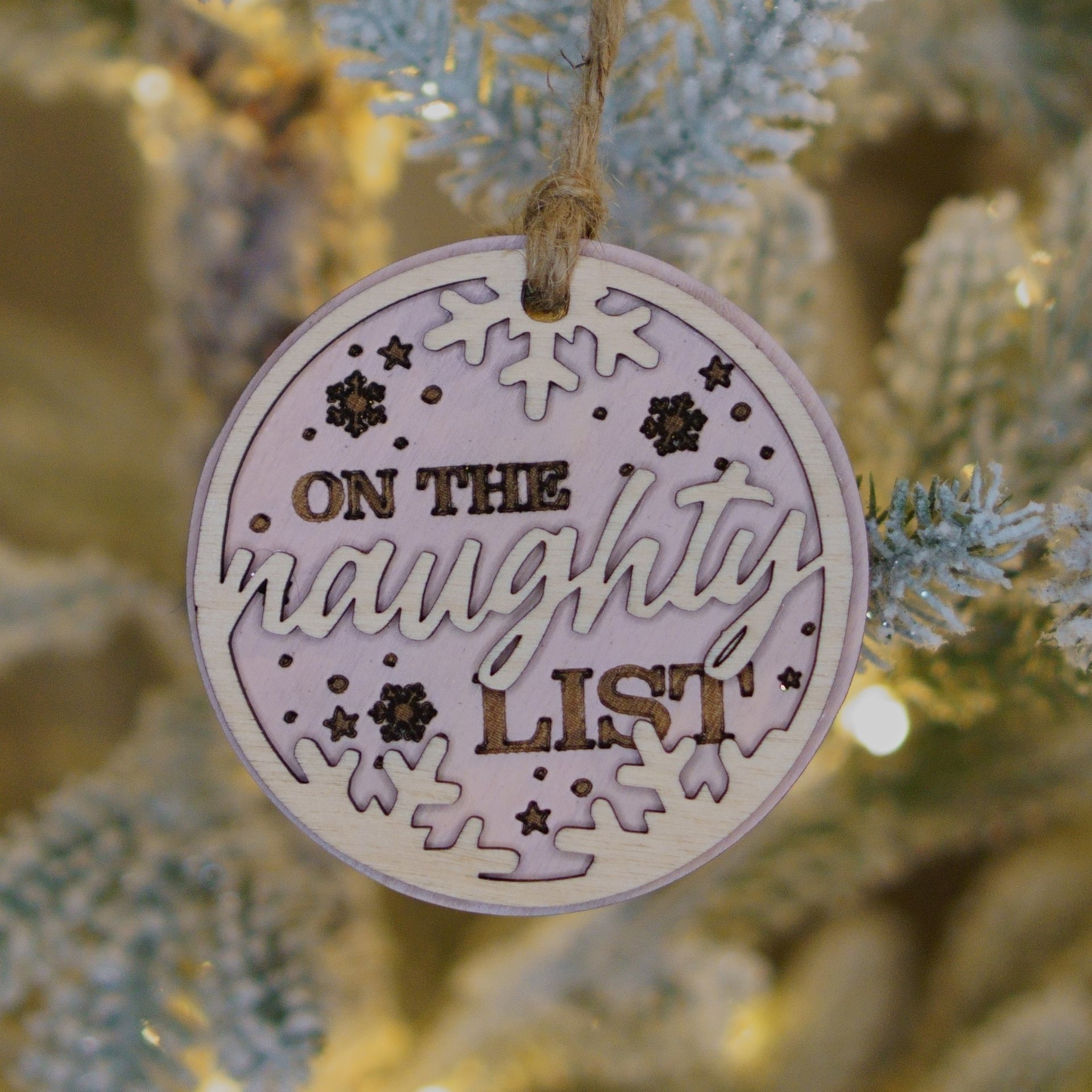 Naughty list Ornament