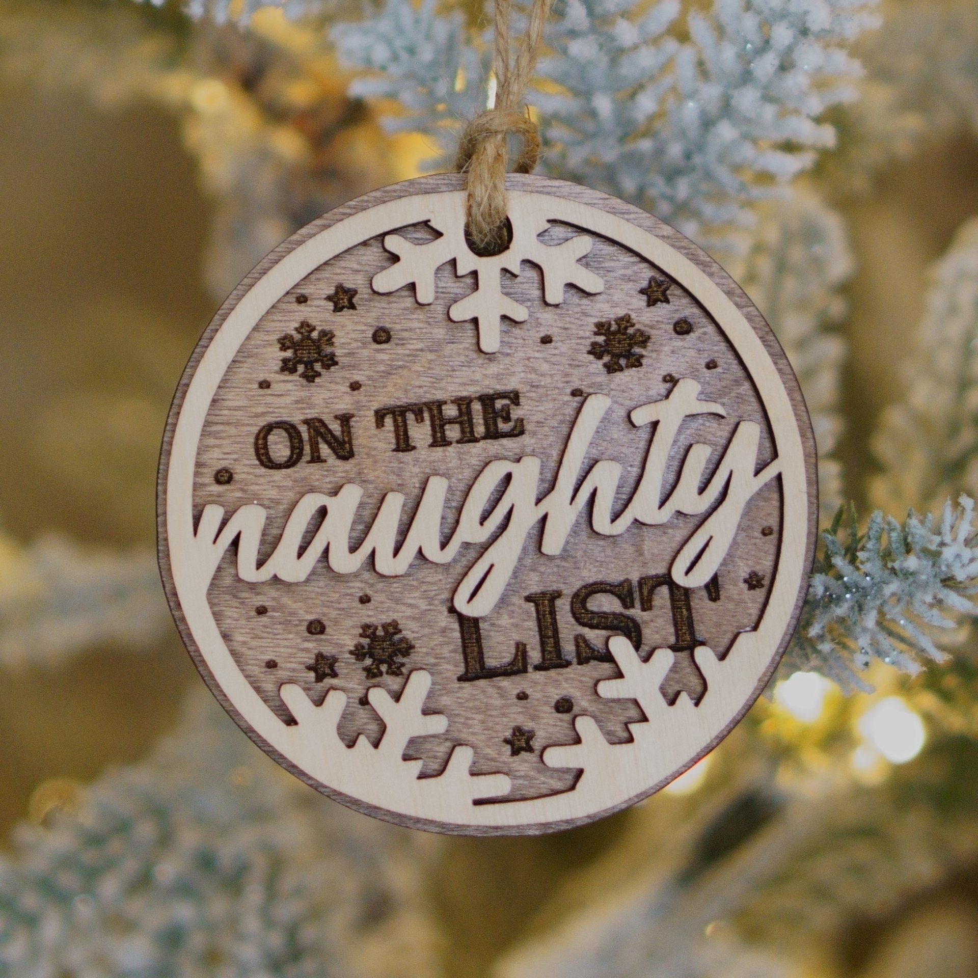 Naughty list Ornament