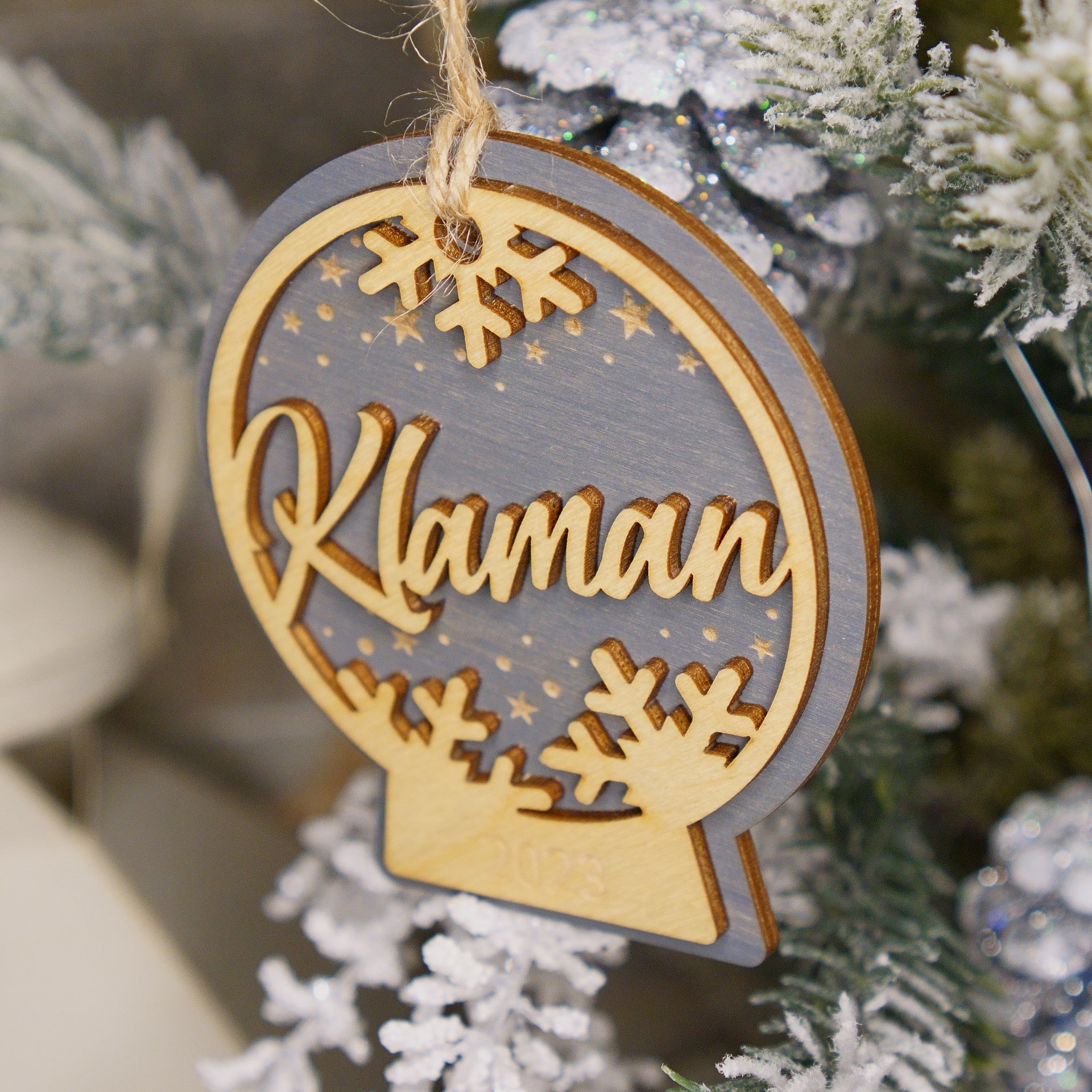 Personalized Name Snowglobe Ornament