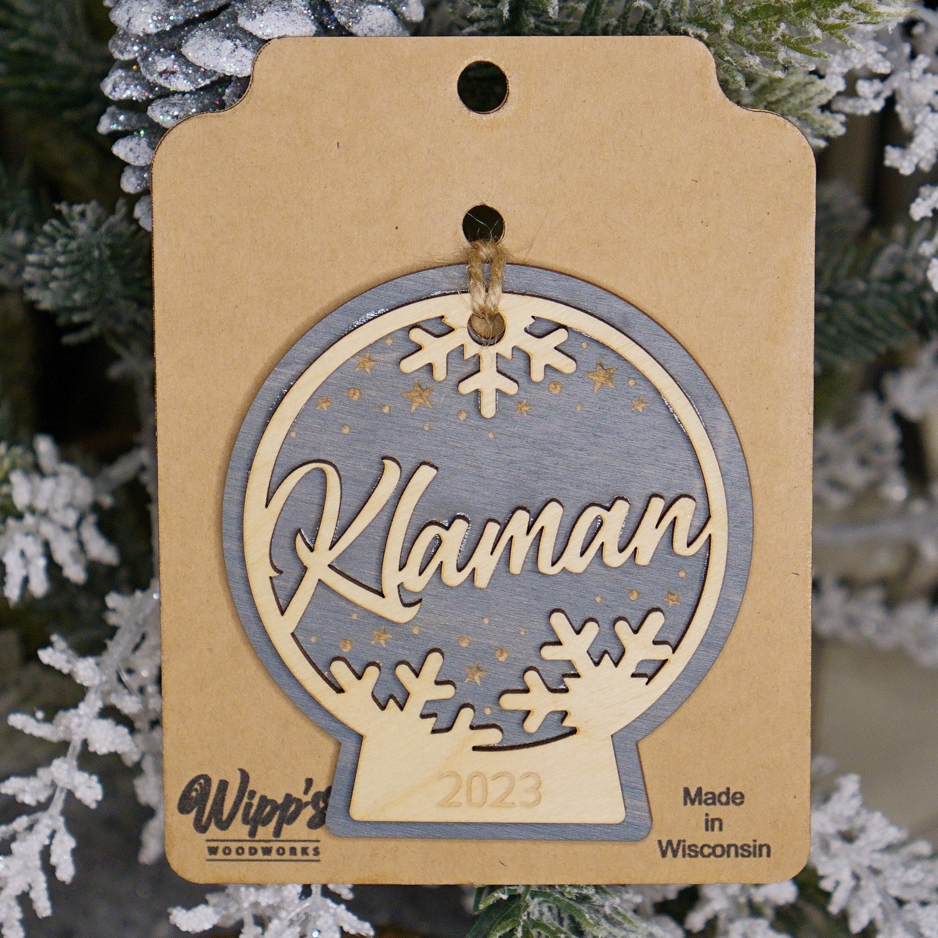 Personalized Name Snowglobe Ornament