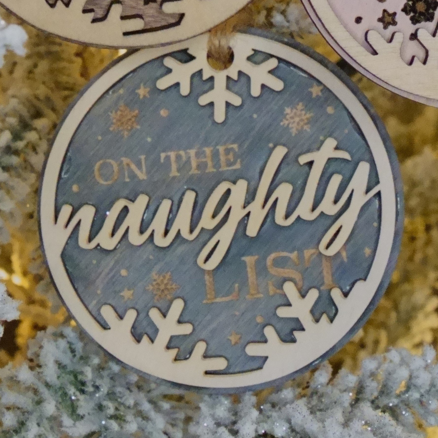 Naughty list Ornament